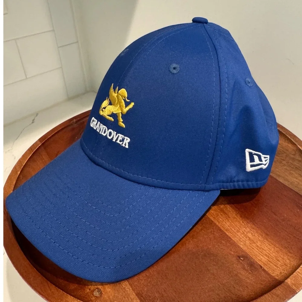 New Era 9FORTY Grandover Resort‎ Royal Blue Snapback Hat Gold Griffin Logo Cap